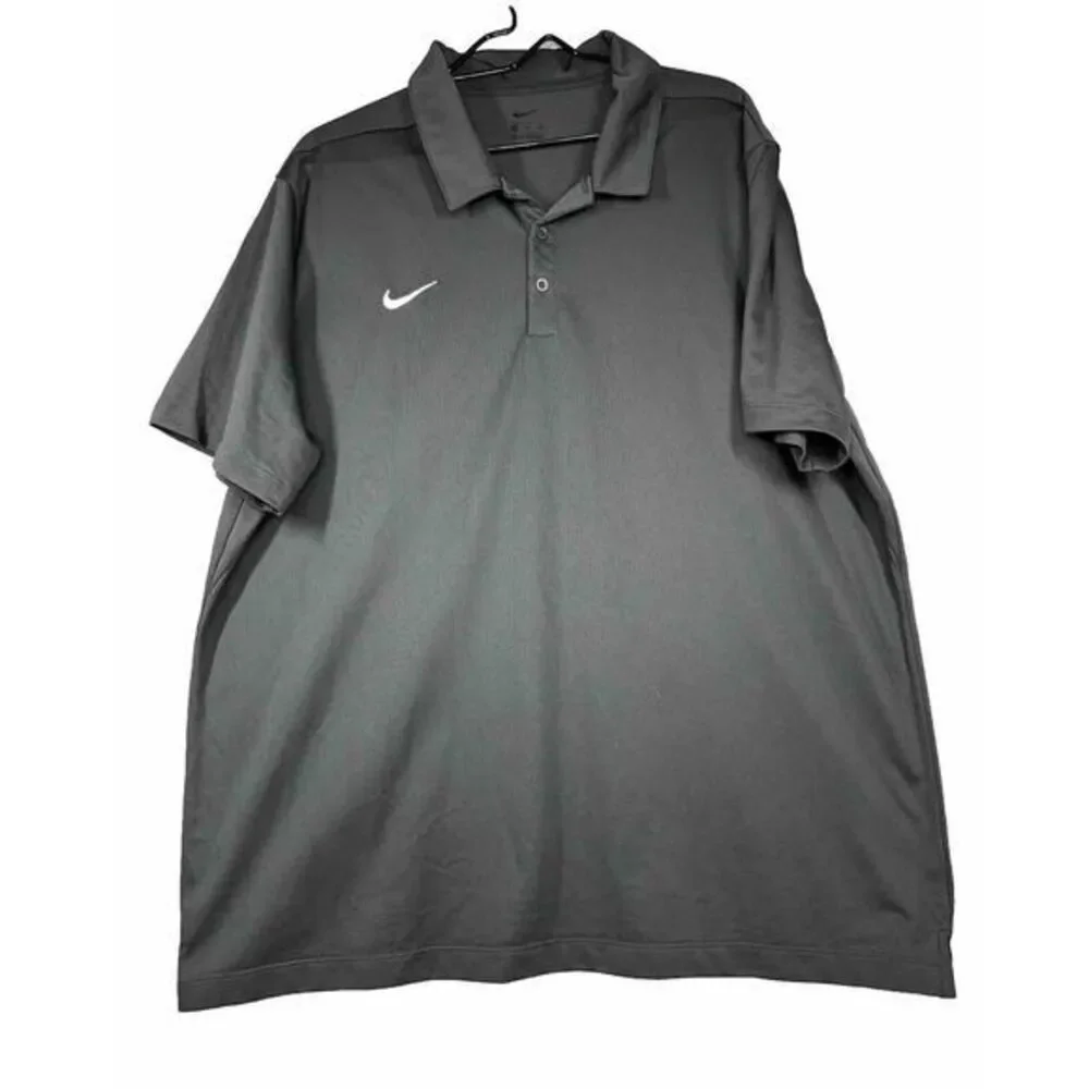 Nike Shirt Mens XXL Gray Golf Polo‎  Short Sleeve 2XL